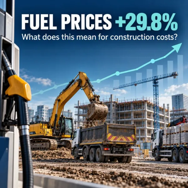 Graphic showing UK motor fuel prices up 29.8% in the year to September 2026